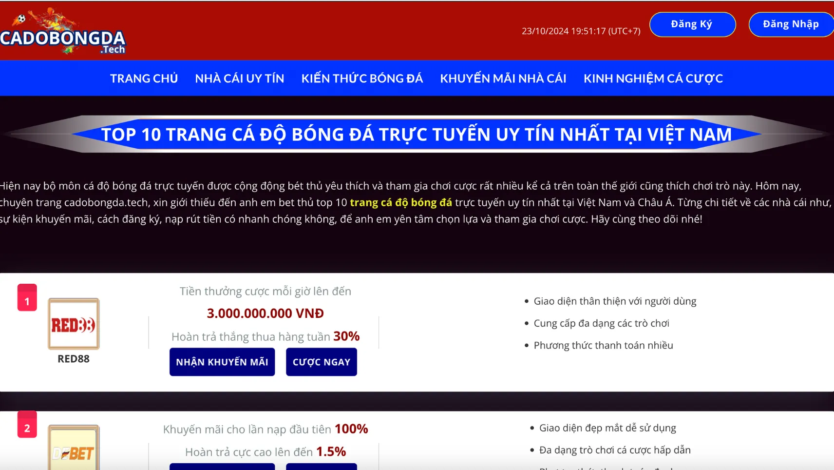 Kinh nghiệm cá độ bóng đá hiệu quả tại chuyên trang cadobongda.tech