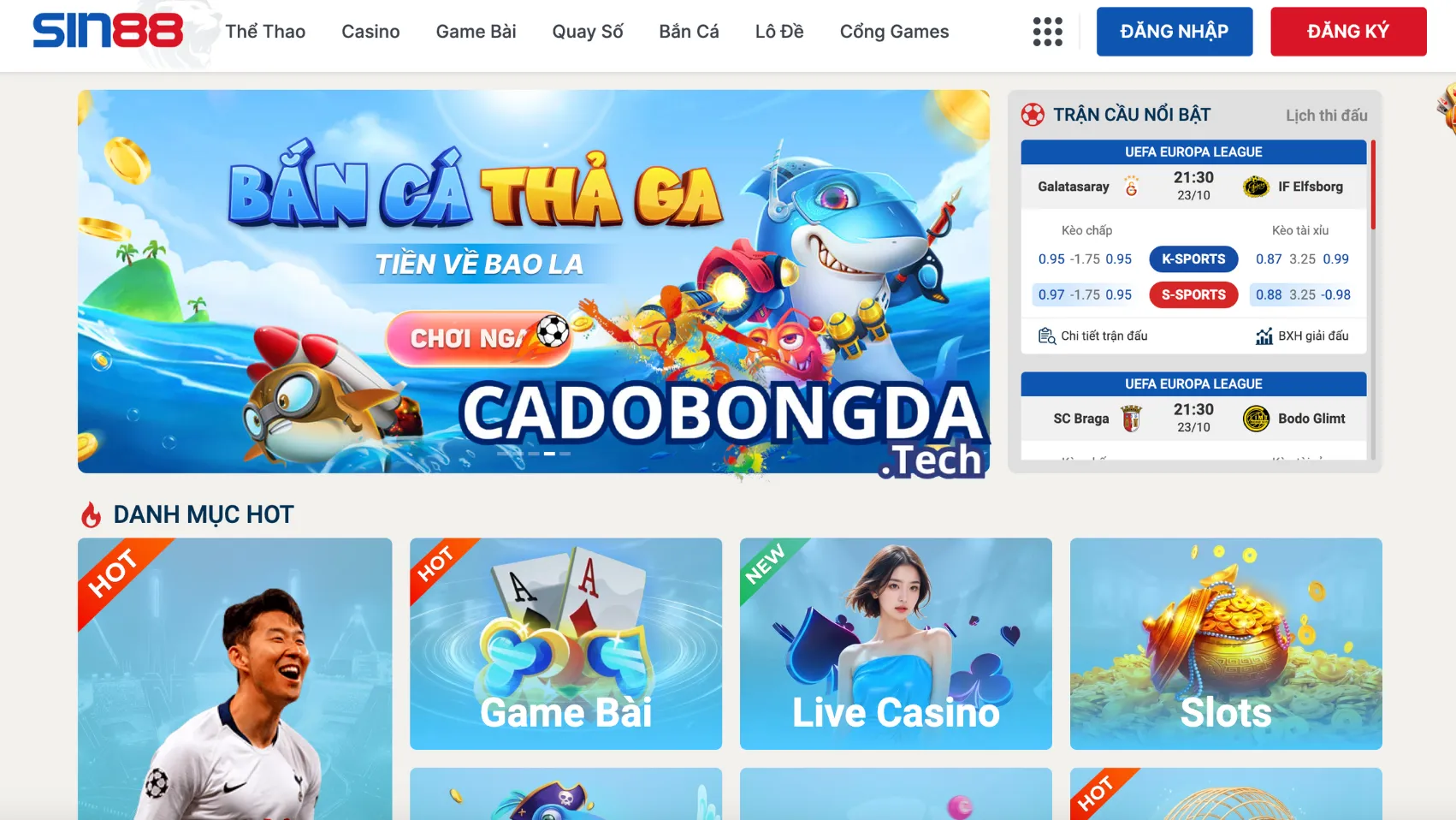 Trang cá cược bóng đá uy tín đến từ Singapo với đa dạng tỷ lệ kèo cược